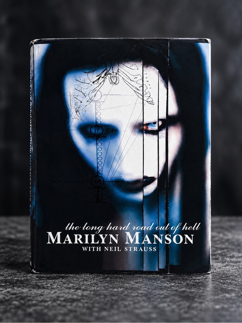 Rare Autographed Marilyn Manson Long Hard Road Out of Hell HC 1st Ed 1998